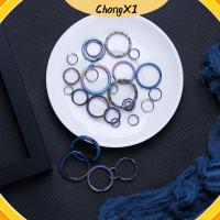 CHONGXI 1/2pcs เครื่องมือแขวนกลางแจ้ง คลิปวงกลม โลหะผสมไททาเนียม พวงกุญแจ EDC ที่ยึดแบบพกพา หัวเข็มขัด พวงกุญแจ