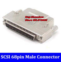 Md68m-AS SCSI เชื่อมต่อเปลือกเหล็กด้วยสกรู HPDB68 68pin 68แกนลวดชายอะแดปเตอร์เคเบิ้ลเสียบ