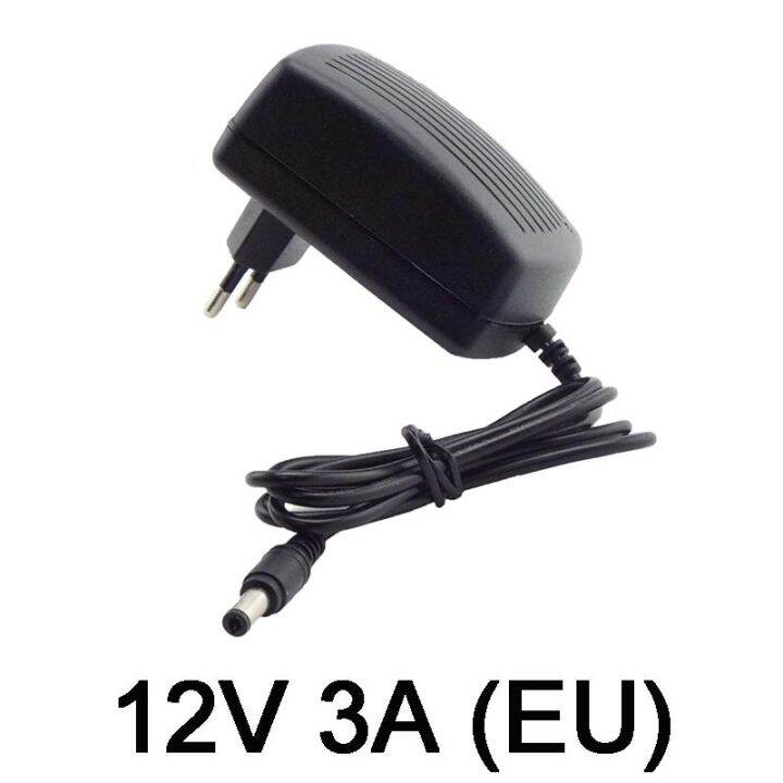 อะแดปเตอร์3000ma-2000ma-3a-1a-ac-dc-12v-แหล่งจ่ายไฟ-eu-uk-ปลั๊ก-au-us-ขนาด5-5-2-5มม-ติดผนังสำหรับไฟแถบไฟ-led-dc-ตัวผู้และตัวเมีย