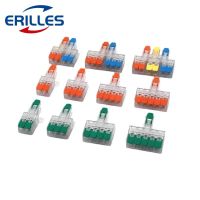 Wire Connectors 1 2 3 Pin Splitter Led Electric Push in Terminal Blocks Quick Connector Conductor Cable Junction Box 0.5-6mm² Electrical Connectors