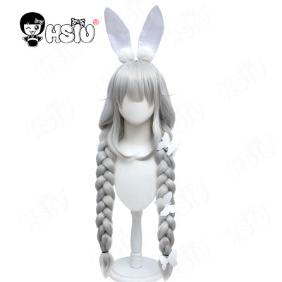 MNF LE MALIN Cosplay Wig Game Azur Lane Cosplay「HSIU 」Fiber synthetic wig ​silver white ided long hair headdresse Malin Wig~