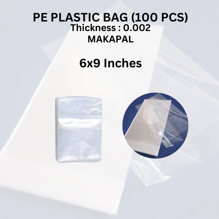 PE (Poly Ethylene) Plastic Bag (100 Pcs) 0.002 Lazada PH