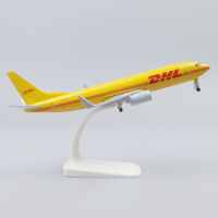 โลหะเครื่องบินรุ่น20เซนติเมตร1:400 DHL B737โลหะจำลองวัสดุโลหะผสมการบินจำลองเด็กเด็กของขวัญวันเกิด