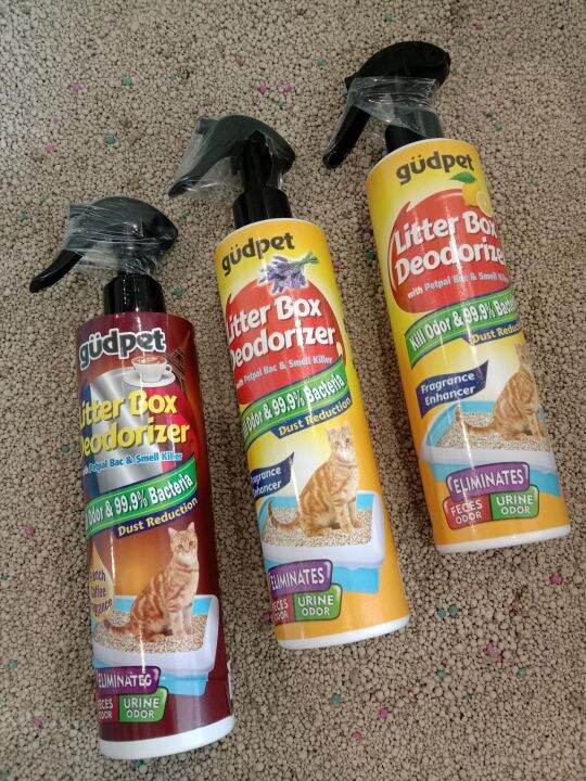 Gudpet Cat Litter Box Deodorizer Spray 300g Pewangi pasir kucing Lazada