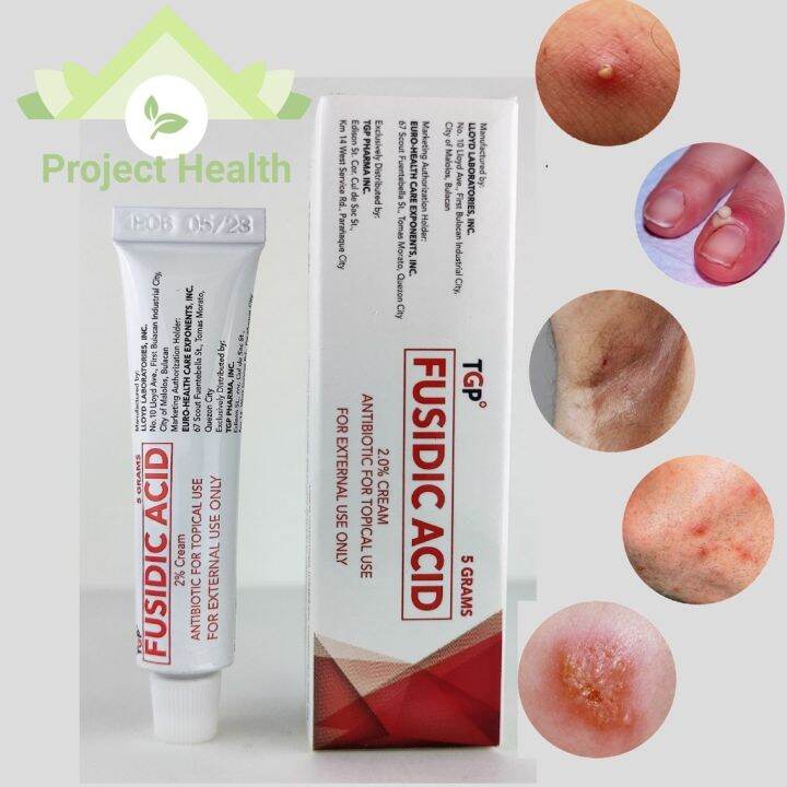 FUSIDIC ACID 2 Cream Topical Antibiotic 5 grams for skin infections