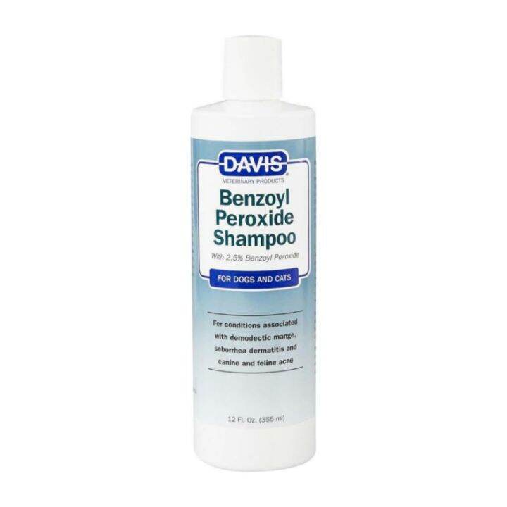 Davis Benzoyl Peroxide Dog & Cat Shampoo for Demodectic Mange