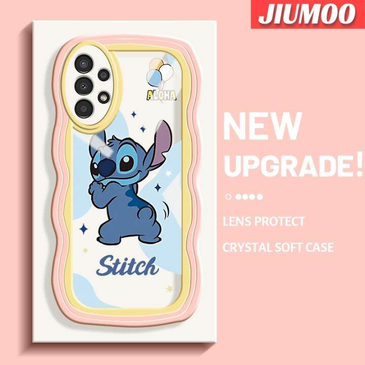 jiumoo-เคส-a04s-a13กาแล็คซี่ปลอกสำหรับ-samsung-5g-ลายน่ารักปักสีสันสดใสเคสโทรศัพท์โปร่งใสเคสกันกระแทกนิ่มป้องกันเลนส์กล้องง่ายสร้างสรรค์เคสใสซิลิโคน