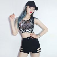 ☾☒ Miserpin practice pants female hip-hop street dance sexy dance clothing bar ds hot pants jazz dance shorts 6398