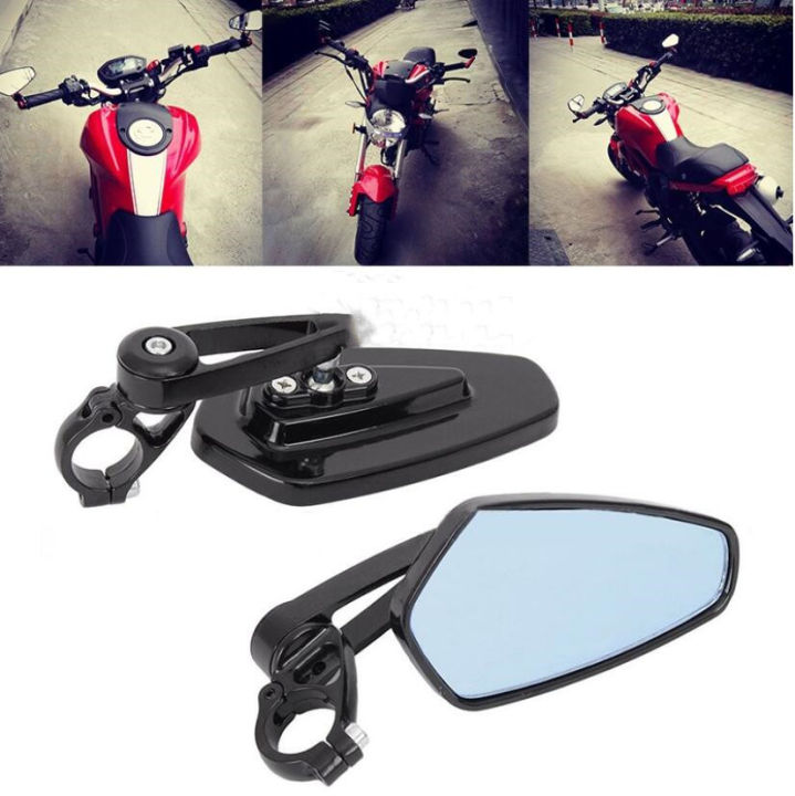 gregory-ความร้อนขายคู่-7-8-universal-รถจักรยานยนต์-handle-bar-กระจกมองหลังด้านข้างกระจกพับสีดำ