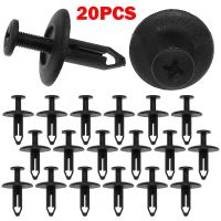 20Pcs Plastic Car Clips Fixed Rivet 6mm Hole Retainer Fender Fastener For Ford Focus Mondeo For GM Chrome Trim Accessories