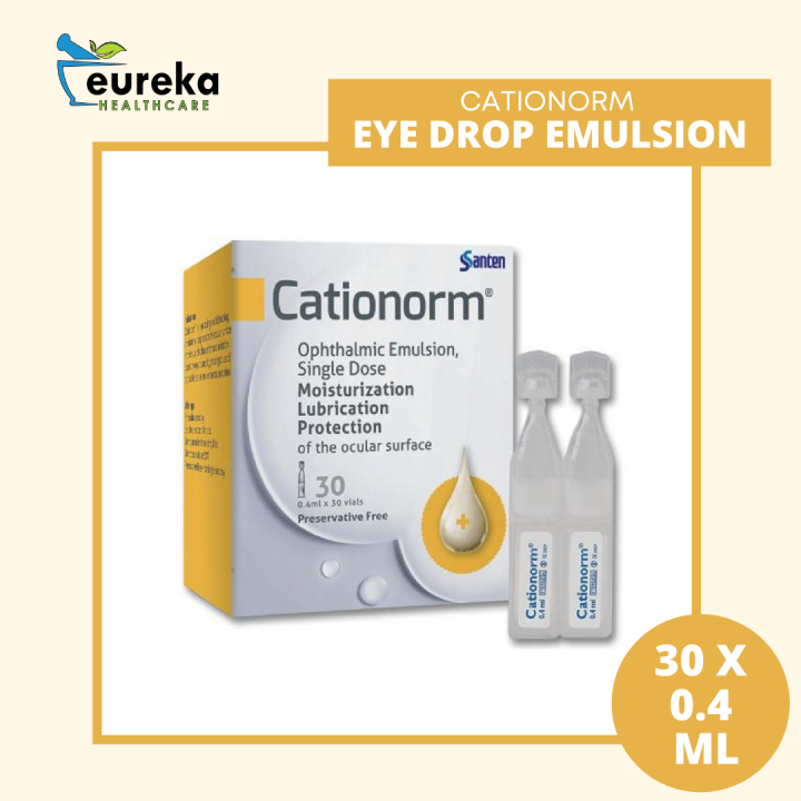 Cationorm Eye Drop Emulsion 04ml X 30 Vials Lazada 2951