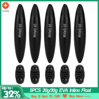 ┇☍✙ 5PCS 20g/30g EVA Inline Float with Bell Fishing Buoyancy Floats Weight Bead Catfish Float Accessories fishing bobbers floats