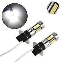 2pcs/set H3 Led Fog Light Bulbs Conversion Kits Super Bright Canbus 6000K White 100W Led Fog Driving Drl Light Bulb Car Light Bulbs  LEDs  HIDs