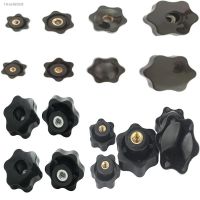 ▽✖◇ 1/5PCS M4 M5 M6 M8 M10 M12 Female Thread Star Shaped Head Clamping Nuts Knob with through-hole for industry equipment