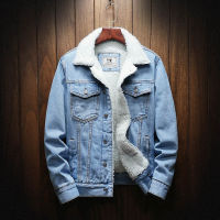 Men Winter Jean Jackets Outerwear Warm Denim Coats New Men Large Size Wool Liner Thicker Winter Denim Jackets Plus Size XS-6XL