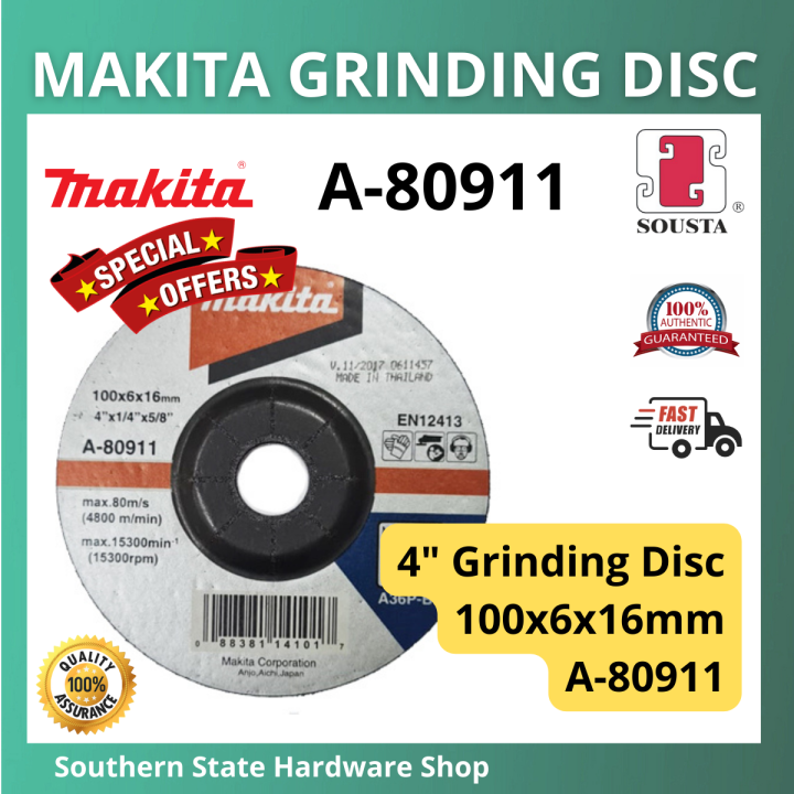 MAKITA GRINDING DISC A80911 A36P, 100mm Lazada