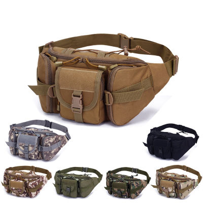 Outdoor Sports Waterproof Large-Capacity Men Tactical Waist Bag Hiking Hunting Riding Army Pouch Bags Climbing Belt Bag