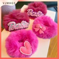 VJMHGS สีทึบทึบ ตุ๊กตาบาร์บี้ scrunchie ตุ๊กตาผ้าพลัฌ แฟชั่นสำหรับผู้หญิง เชือกรัดผม ของใหม่ หางม้าหางม้า ยางรัดผม สำหรับผู้หญิง