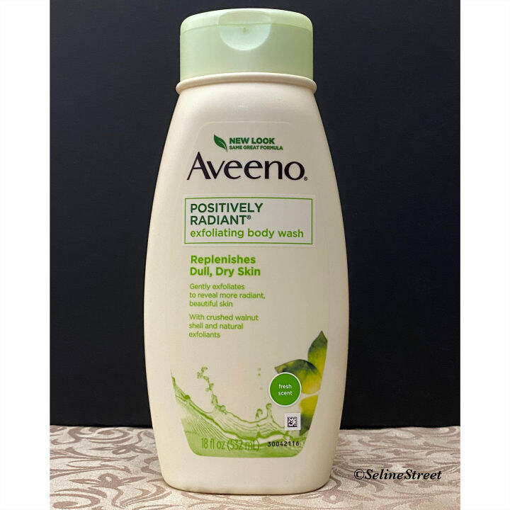 Aveeno Positively Radiant Exfoliating Body Wash Lazada PH