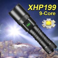 New XHP199 Powerful LED Flashlight XHP160 XHP90 Rechargeable Torch Light High Power Flashlight 26650 USB Waterproof Camping Lamp