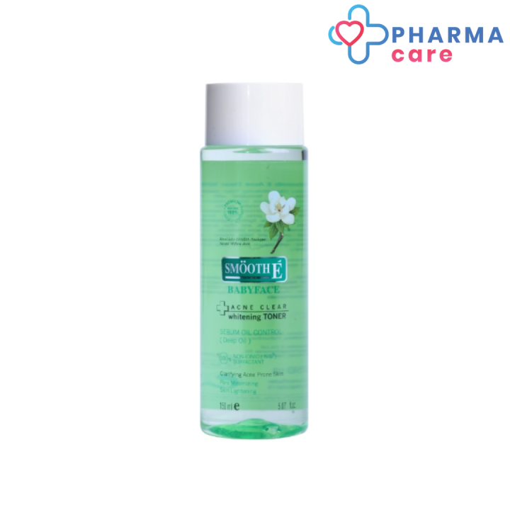 smooth-e-acne-clear-whitening-toner-4-in-1-สมูทอี-แอคเน่-เคลียร์-ไวท์เทนนิ่ง-โทนเนอร์-4-อิน-1-ขนาด150-ml-pharmacare