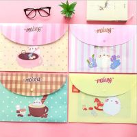 Super cute fashion rabbit rabbit file bag business office folder childrens student stationery bag 1pcs (color random)