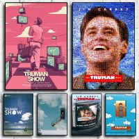 Truman Show โปสเตอร์ภาพยนตร์ Retro Wall Art สำหรับ Home, Bar, Cafe และ Living Room Decor คลาสสิก80S ฟิล์มพิมพ์บนผ้าใบภาพวาด0804