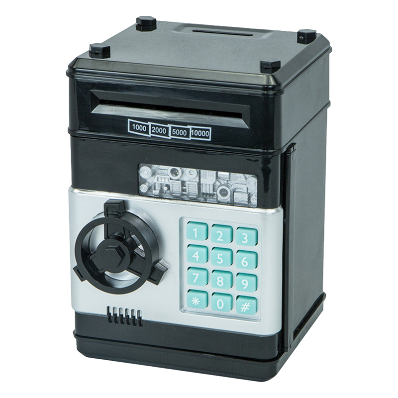 Combination Lock Money Box Code Key Coins Cash Saving Piggy Bank Gift Counter 
