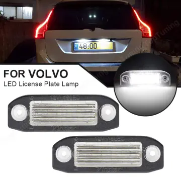 1 Pair Led License Plate Lights For Volvo C70 S40 S60 S80 V50 V60