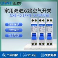 Zhengtai small household air switch nxb-40 single-chip bipolar circuit breaker 1p n open 20A double-in and double-out