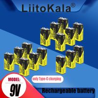 zmnf90 16PCS LiitoKala 9V 1100mAh li-ion Rechargeable battery USB-9V lithium for Multimeter Microphone Toy Remote Control KTV use