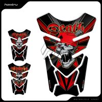 ▦❀✎ Universal 3D Motorcycle Tank Pad Gel Protector Sticker Death Grim Reaper Skull Tankpad Epoxy Resin Luxury Tank for Motorbike