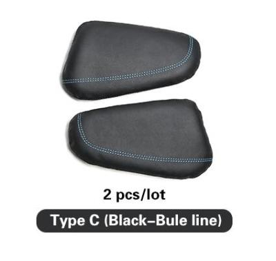 SRXTZM Interior Leather Leg Cushion Knee Pad Thigh Support Car Styling For BMW Audi Benz Volkswagen Accessories 2pcs