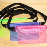 PVC Waterproof Phone Pouch Sealing Diving Swimming Waist Bag with Adjustable Waist Strap Large Capacity Wallet Key Protector