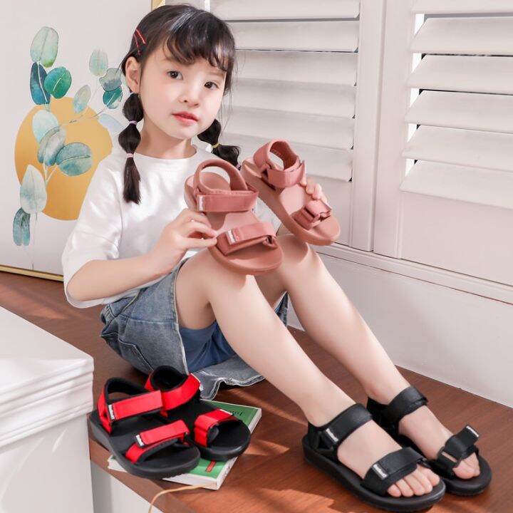 summer-baby-little-girls-boys-soild-sandals-soft-bottom-cloth-children-shoes-fashion-kids-beach-sandals-toddler-shoes