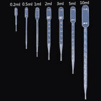 10 ชิ้น 0.2 / 0.5 / 1/2/3/5 / 10MLห้องปฏิบัติการPipetteพลาสติกทิ้งคอนเทนเนอร์ที่สำเร็จการศึกษาLiquid Dropperอุปกรณ์ฟาง-Yueyue