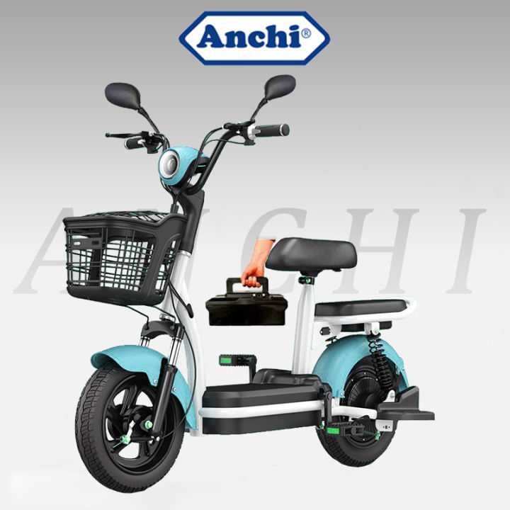 anchi-จักรยานไฟฟ้า-electric-bike-รถไฟฟ้า-ผู้ใหญ่-ขับได้46กิโลเมตร-จักรยาน-สกูตเตอร์ไฟฟ้า-รถ-มอเตอร์ไซค์-แบตเตอรี่แบบถอดได้-อัพเกรด