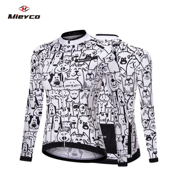hot-women-jersey-breathable-white-cartoon-cat-cycling-jersey-spring-anti-pilling-long-sleeves-bike-clothing-top-road-team-bicycle