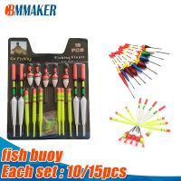 ✻✟ Cbmmaker Fishing Floats Set Buoy Bobber Fishing Light Stick Floats Fluctuate Assorted Size Float Buoy for Most Type of Angling