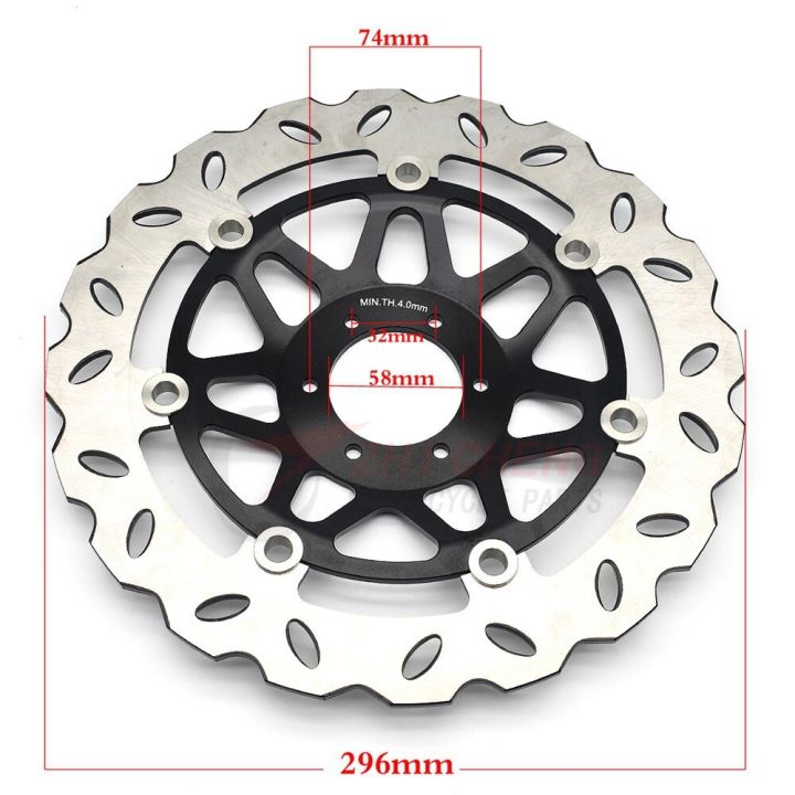 เบรคหน้ารถจักรยานยนต์ตัวหมุนดิสก์สำหรับ-honda-cb-600-f-hornet-f2-s-fy-f1-f6-2000-2001-2002-2003-2004-2005-2006-cb600f