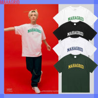 à➩➢[MAHAGRID] Unisex เสื้อยืดโลโก้ หลากหลาย 4 สี ถาดเด็ก ของแท้ 100 สินค้าเกาหลี ทุกวัน