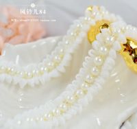 [HOT!] 1 Meter/lot Width 2cm White Pearl Lace Applique Trim Ribbon Embroidered Handicraft DIY Clothing Collar Sewing Accessories