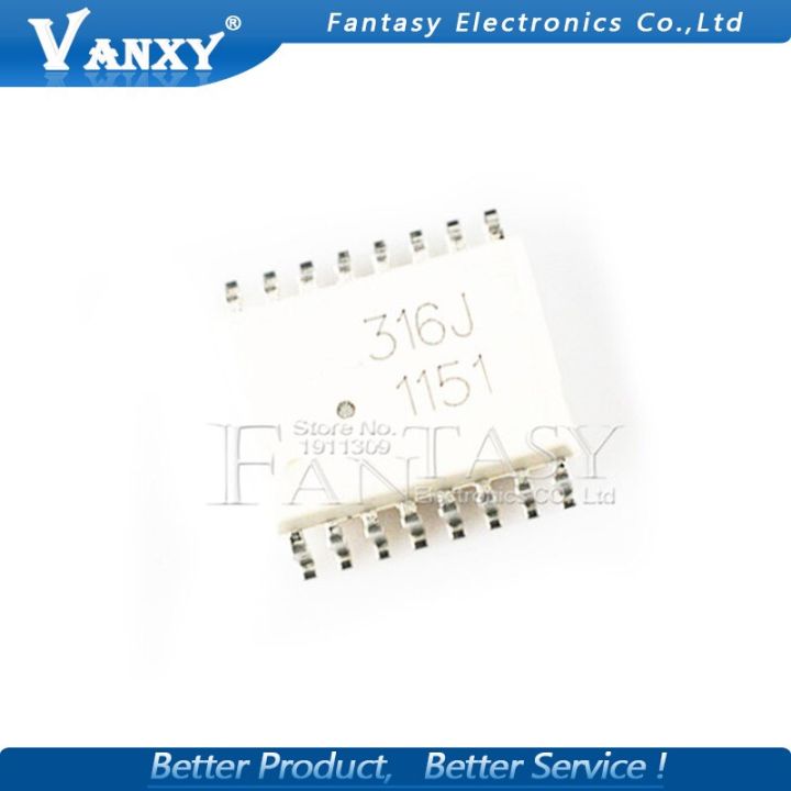 10PCS A316J SOP16 HCPL-316J SOP HCPL316J SMD SOP-16 new and original IC WATTY Electronics