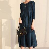 จีบแฟชั่นแสงผู้ใหญ่สบายๆและหวานยาว R Bud Dress 7157