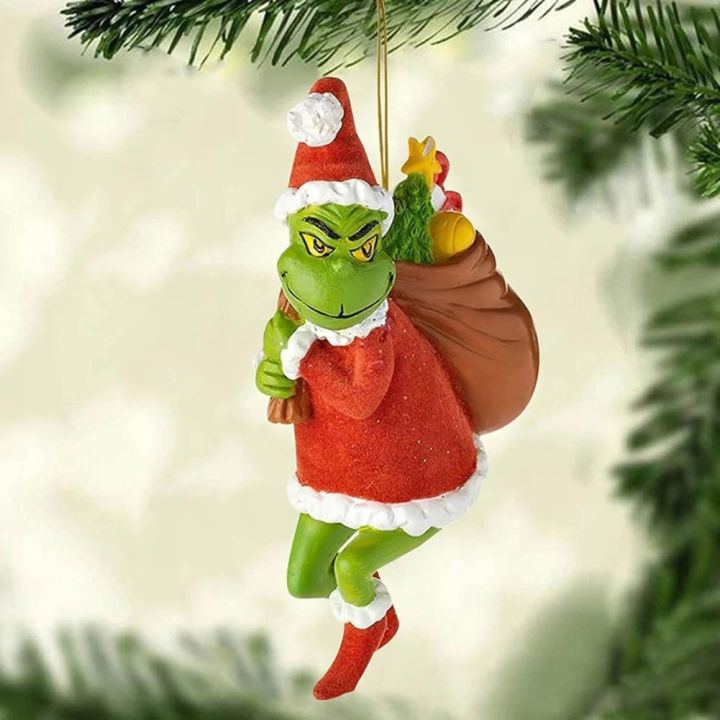 flewwer-merry-christmas-grinch-ornaments-xmas-tree-แขวนตกแต่งรูปจี้-hot-1110