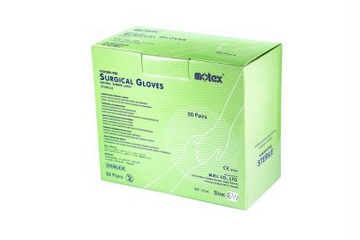MOTEX โมเทค ถุงมือ  ไม่มีแป้ง ยาว 290 มม. ขนาด 6- 6.5-7- 7.5 -8 ถุงมือ sterile (ราคาต่อ 50 คู่)