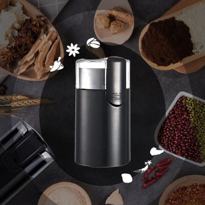 （HOT NEW）เครื่องบดกาแฟไฟฟ้า EasyStainless SteelEasy On/off Spice Mill Grainfor Spices Dry Herb Coffee Beans
