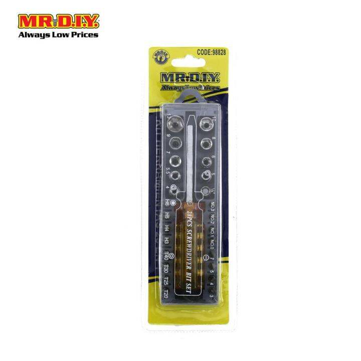 MR DIY Screwdriver Bit Set (28 pcs) Lazada