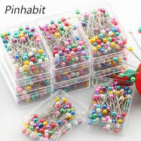 Pinhabit  ชิ้นสีผสม100เข็มเย็บผ้าอุปกรณ์เย็บผ้าเข็มหมุดเย็บปะติดปะต่อ38มม