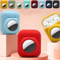 2 in 1 Case For airpods 1 2 airtag Cover Soft Silicone airpod Color Conjoined Holder Headphones Accessories